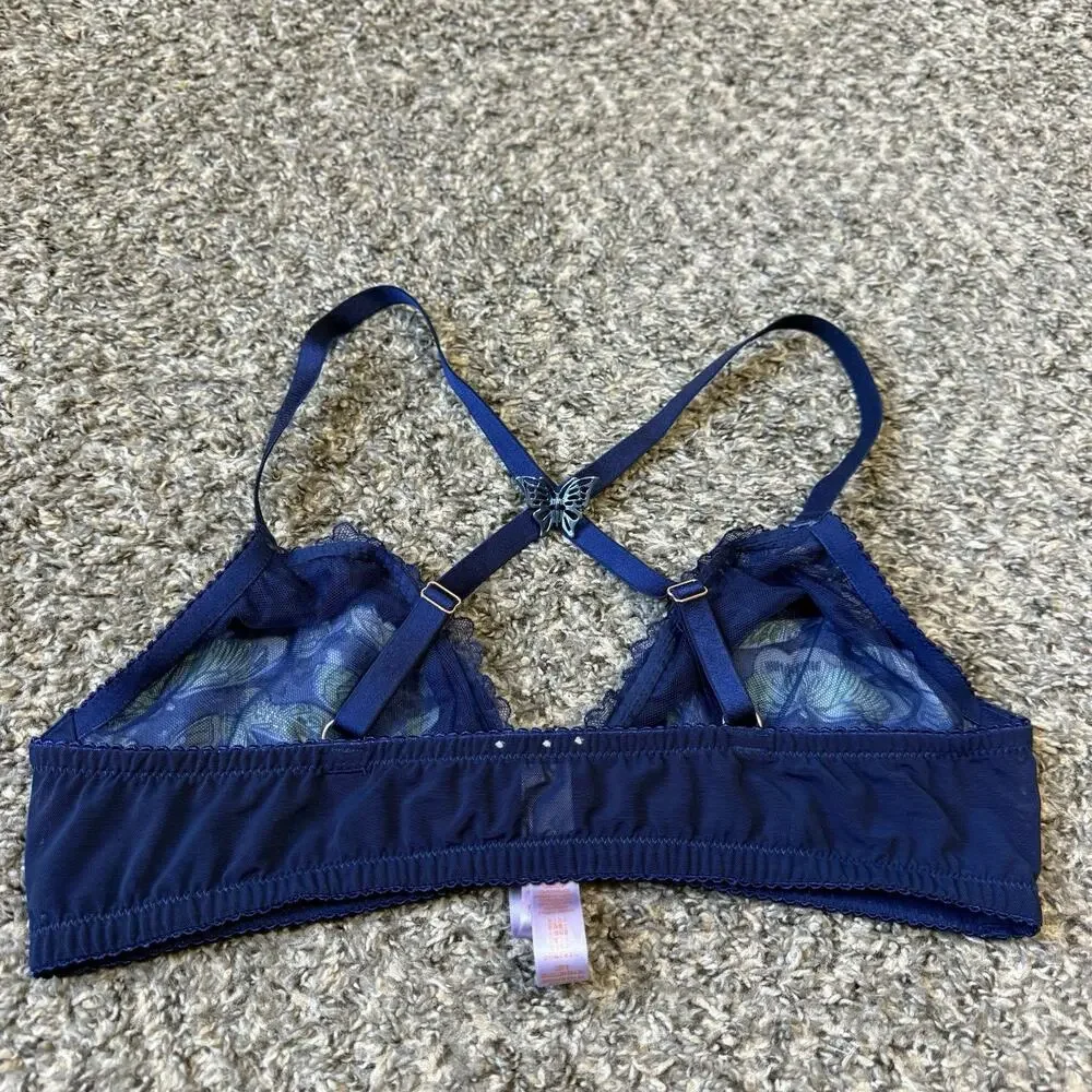 Savage X Fenty Plus Baroque Butterfly Bralette LB3 Flutter Mode Size 1X New